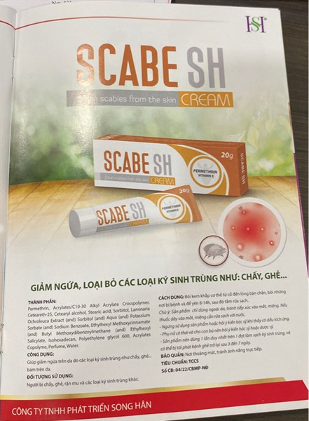 Kem ghẻ Scabe SH 20g - Song Hân 3