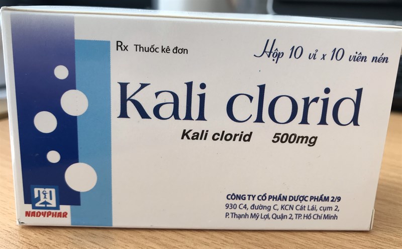 Kali Clorid 500mg (H*10vỉ*10viên) - DP 2/9