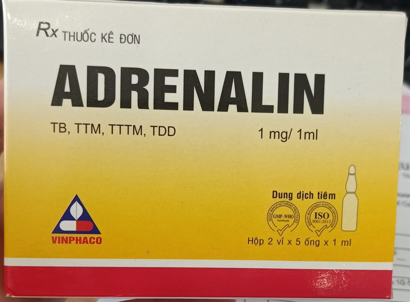 Adrenalin 1mg/ml (H*2vỉ*5ống) - Vĩnh Phúc