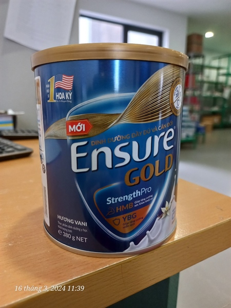 Sữa Ensure Gold hương Vani 380g (Thùng 24 hộp) - Singapore