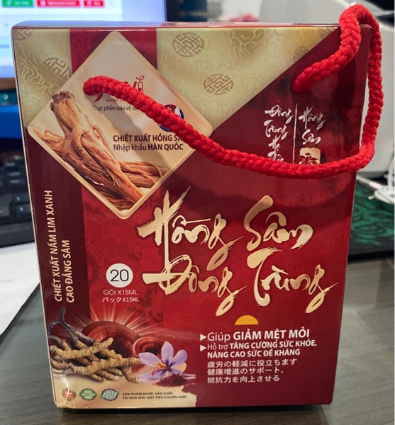 Hồng sâm đông trùng (Hộp 20 gói x 5ml) - J-CVI