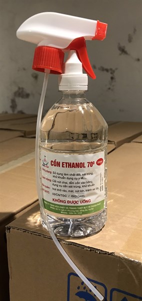 Cồn 70 vòi xịt 500ml (K*24chai) - Thuận Phát