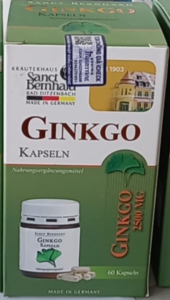 Ginkgo Kapseln 2500mg (Lọ*60viên) - Germany