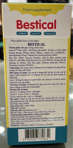 Bestical 120ml (Bổ sung canxi, D3, K2) - Slovenia 2
