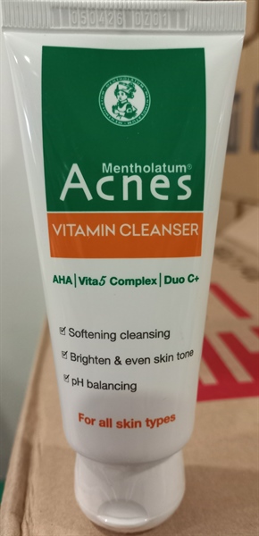 Kem rửa mặt Acnes vitamin cleanser (Sáng da - mờ sẹo - mờ vết thâm) 50g - Rohto/VN