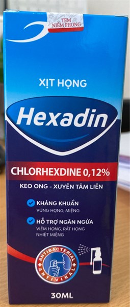 Xịt họng Hexadin 30ml - Rio pharmacy (Sohaco)