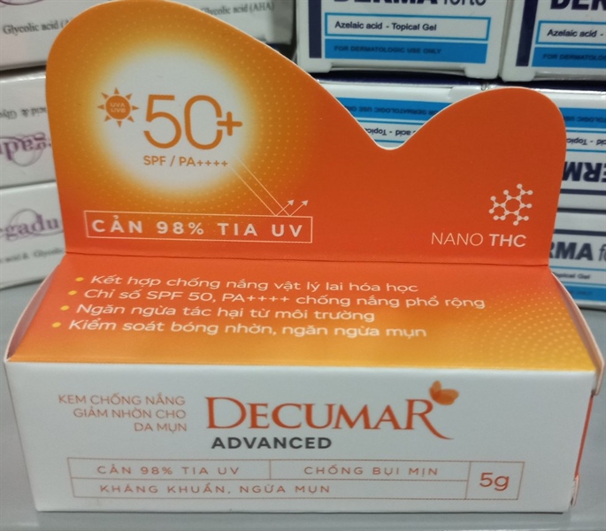 Decumar advanced 5g (Kem chống nắng) - CVI
