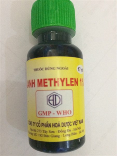 Xanhmetylen 1% 17ml (K*54cọc*10lọ) - Hoá dược