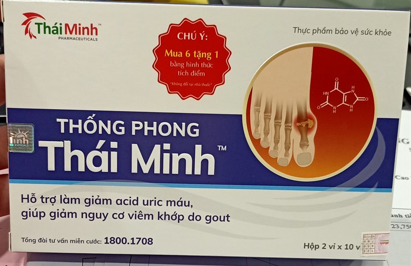Thống phong Thái Minh (H*2vỉ*10viên) - Thái Minh