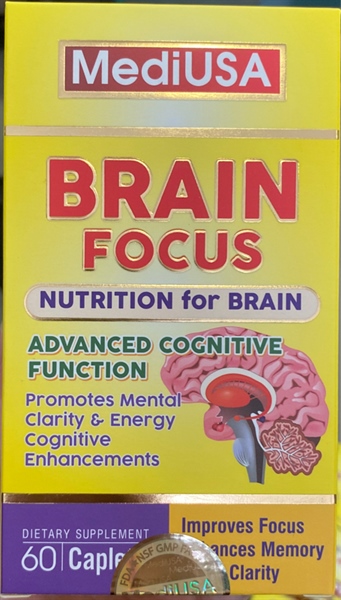 Brain focus (Giúp cải thiện trí nhớ) (Lọ 60 viên) - MediUSA 2