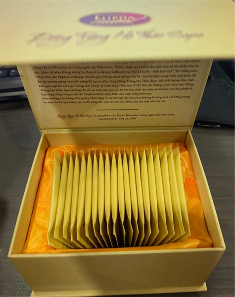 Đông trùng hạ thảo Sapa (Hộp 20 gói x 3g) - Traphacosapa 2