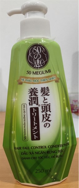Dầu xả 50 Megumi - ngăn rụng tóc 250ml (Hair fall control conditioner) - Rohto/VN