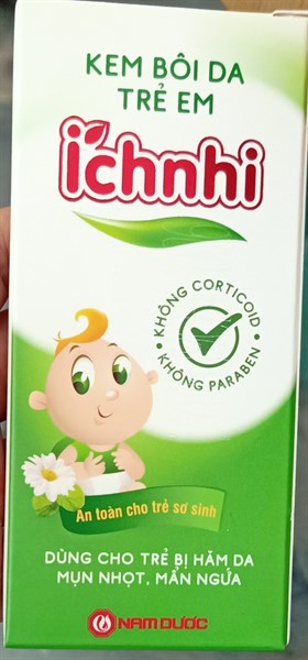 Kem bôi da trẻ em ích nhi 20g (Hăm da, mụn nhọt, mẩn ngứa) - Nam Dược