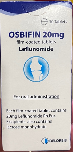 Osbifin 20mg (Điều trị bệnh viêm khớp dạng thấp) (Lọ 30 viên) - Síp/Đức