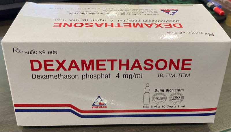 Dexamethasone 4mg/1ml (Hộp 5 vỉ x 10 ống x 1ml) - Vĩnh Phúc
