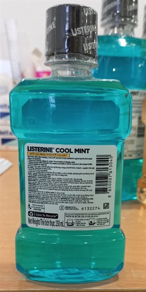 Nước súc miệng Listerine Cool Mint 250ml (Kiện 24 chai) - Thái Lan 2