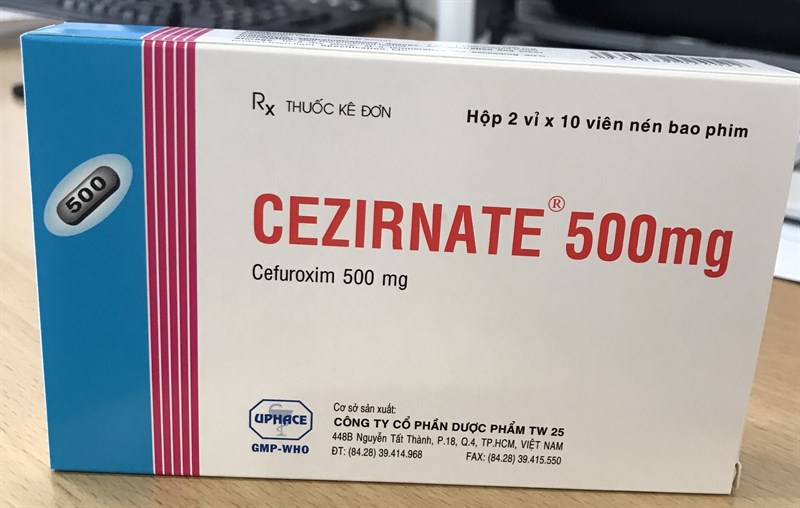 Cezirnate 500mg (H*2vỉ*10viên) - TW25