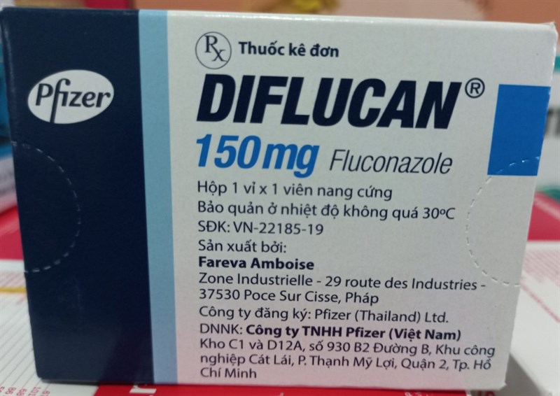 Diflucan 150mg (Fluconazole) (Hộp 1vỉ x 1viên) - Frizer
