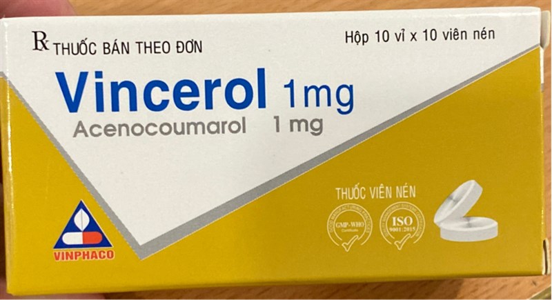 Vincerol 1 (Acenocoumarol 1mg) (H*10vỉ*10viên) - Vĩnh Phúc