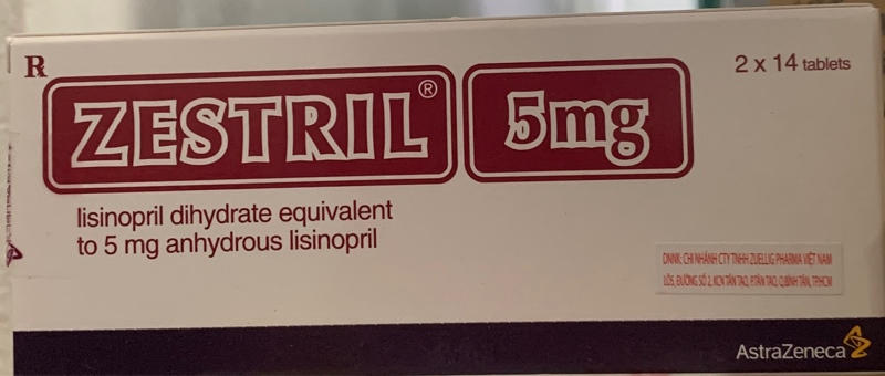 Zestril 5mg (Hộp 2 vỉ x 14 viên) - Anh (Hộp)