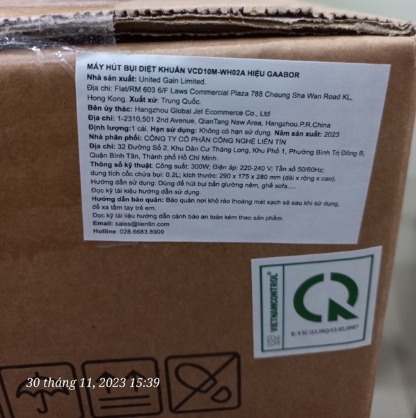 Máy hút bụi giường nệm Gaabor - HKM OPV 2