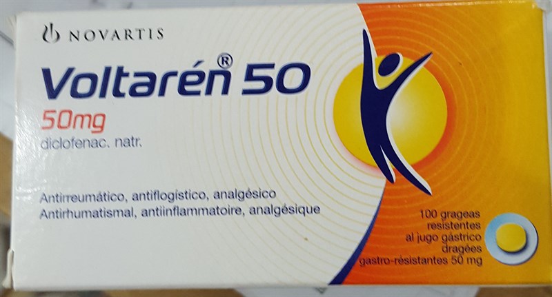 Voltaren 50mg (Diclofenac)(H x 10vỉ x 10viên) - Italy
