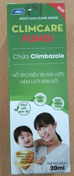 Dung dịch Tưa lưỡi ClimCare Fungi 20ml - Monapharm VN