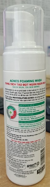 DD tạo bọt ngăn ngừa mụn (Acnes Foaming wash) 150ml - Rohto/VN 2