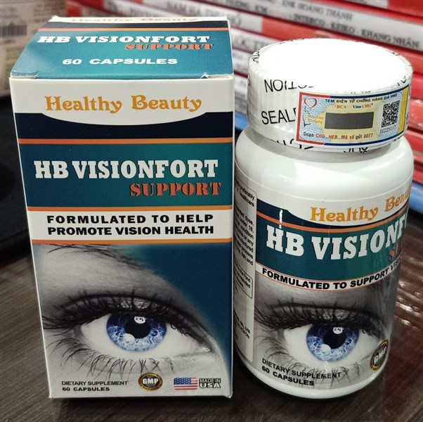 HB Vision fort (Lọ*60viên)(Tăng cường thị giác - từ 18 tuổi trở lên) - Mỹ