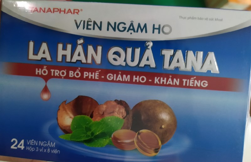 Viên ngậm la hán quả (H*3vỉ*8viên ) - Tân á