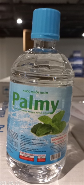 Nước muối thơm Palmy hương bạc hà 500ml (Kiện 20 chai) - QT Palmy