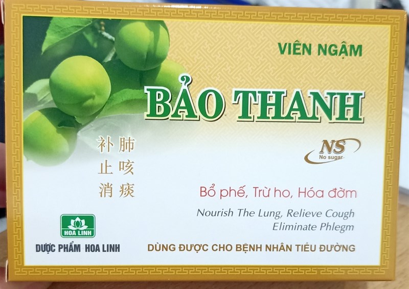 Viên ngậm Bảo Thanh không đường NS (H*4vỉ*5viên) - Hoa Linh