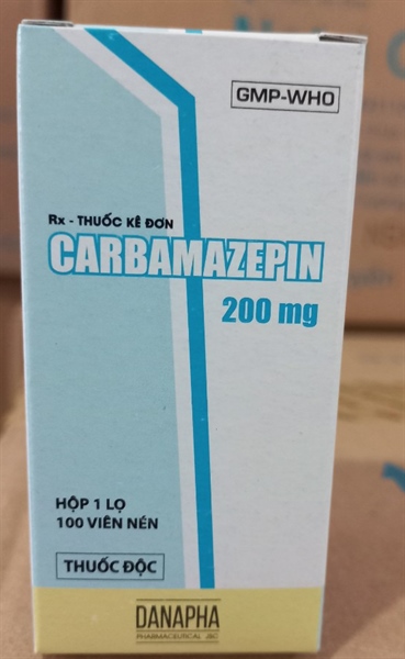 Carbamazepine 200mg (Lọ 100 viên) - Danapha