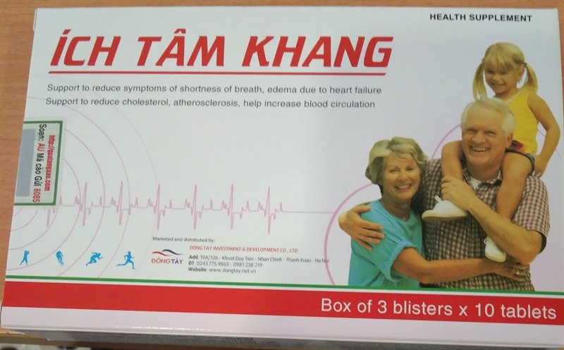 ích tâm khang (H*30viên) - NPP Đông Tây