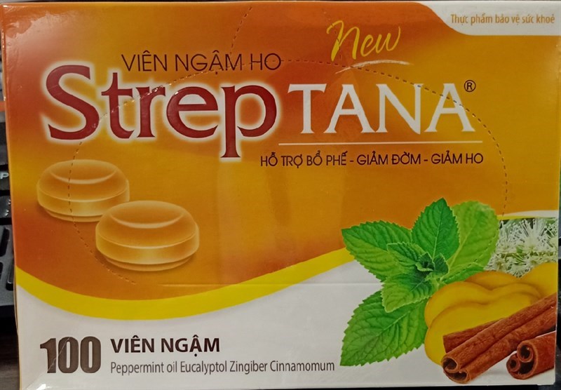 Viên ngậm ho Streptana new (H*100viên) - Tân á
