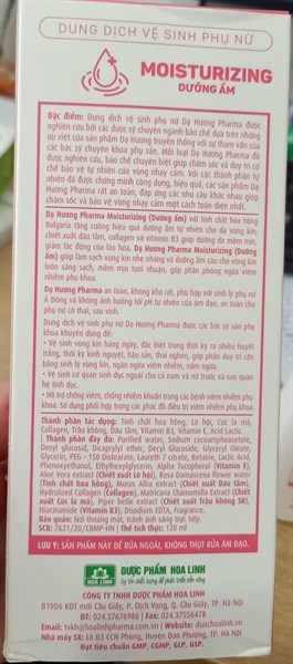Dạ hương pharma dưỡng ẩm (Hồng) 120ml - Hoa Linh 2
