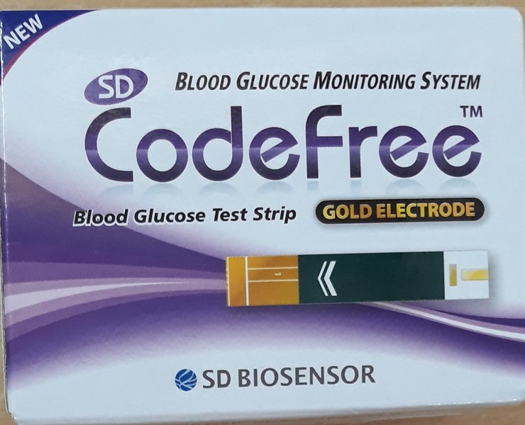 Test thử đường huyết SD Codefree Blood Glucose Strip (H*50test) - SD Biosensor/Korea