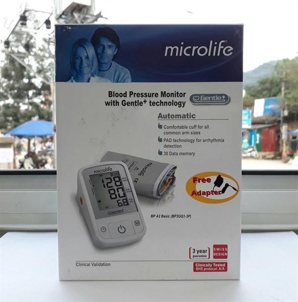Huyết áp điện tử bắp tay BP A2 Basic (BP3GQ1-3P) - (Microlife/Thụy Sỹ)