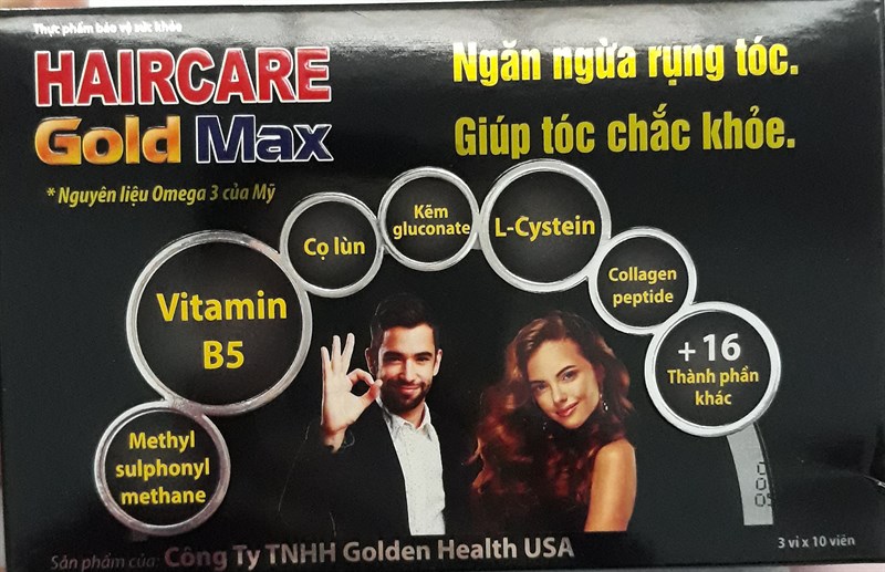 Haircare gold Max (Ngăn ngừa rụng tóc) (H*3vỉ*10viên) - Golden Health