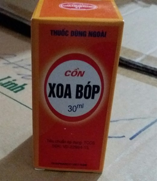 Cồn xoa bóp 30ml - Quảng Bình