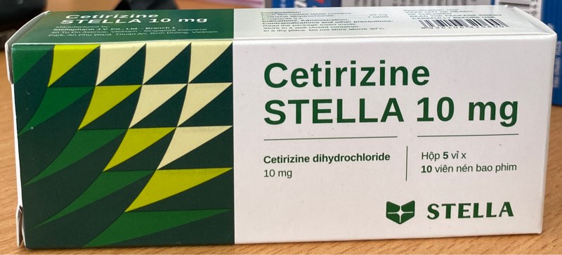 Cetirizine Stella 10mg (H*5vỉ*10viên) - Stella