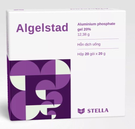 Hỗn dịch uống Algelstad 12.38g Stella điều trị viêm thực quản, viêm dạ dày (Hộp 20 gói x 20 g)