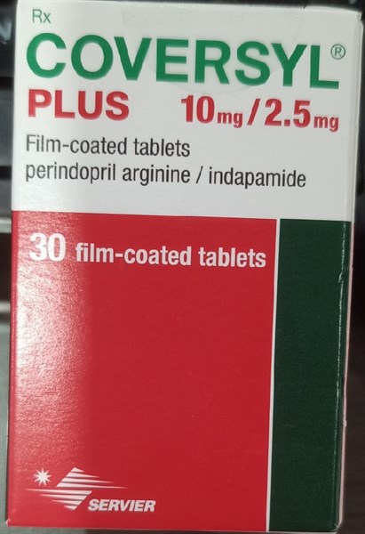 Coversyl plus 10/2,5mg (Lọ*30viên) - Servier/Ireland