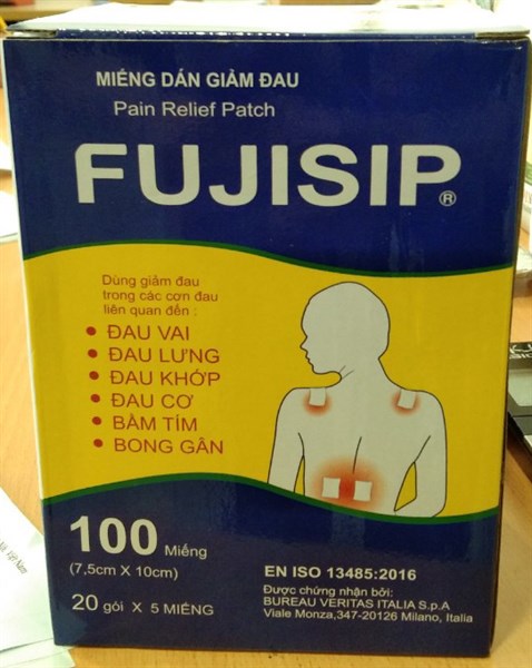 Cao dán giảm đau Fujisip (Hộp*20gói*5miếng) - Italy