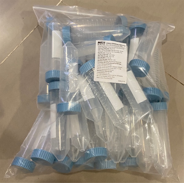 ống ly tâm Falcon 50ml tiệt trùng (50 cái/Túi) - Trung Quốc