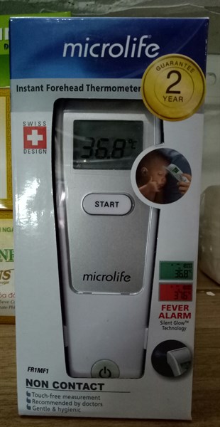 Dụng cụ đo nhiệt độ cơ thể người (đo trán) (Model: FR1MF1) - Hà An Phát