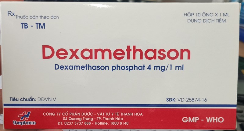 Dexamethason 4mg/1ml (H*10ống) - Thanh Hóa