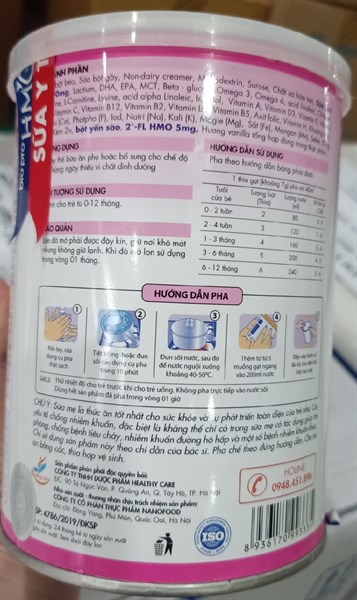 Sữa Biopro HMO Nano Baby gold 400g Nanofood (0 - 12 tháng) 2