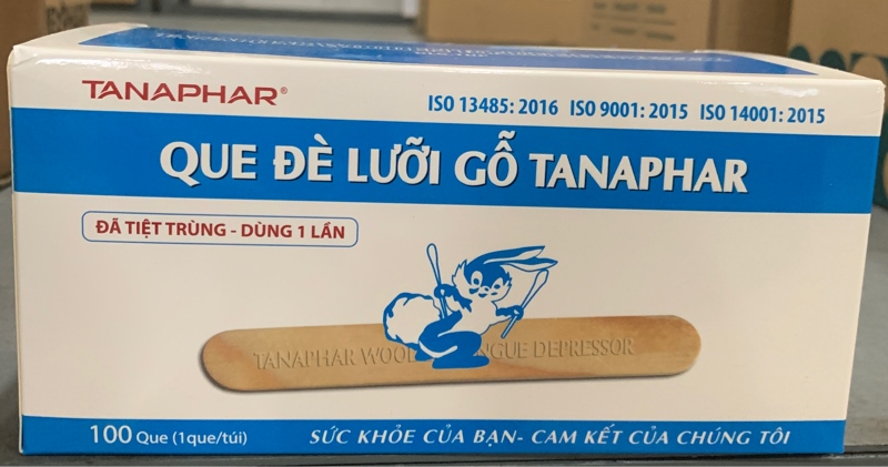 Que đè lưỡi gỗ TANA (H*100cái) - Tân á VN