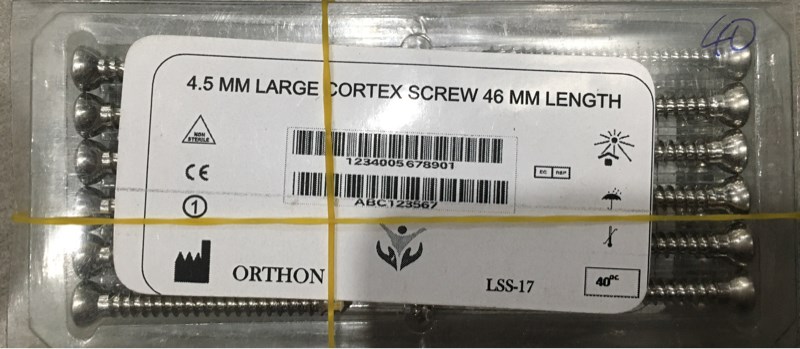 Vít cứng 4,5 dài 46,0mm - Pakistan